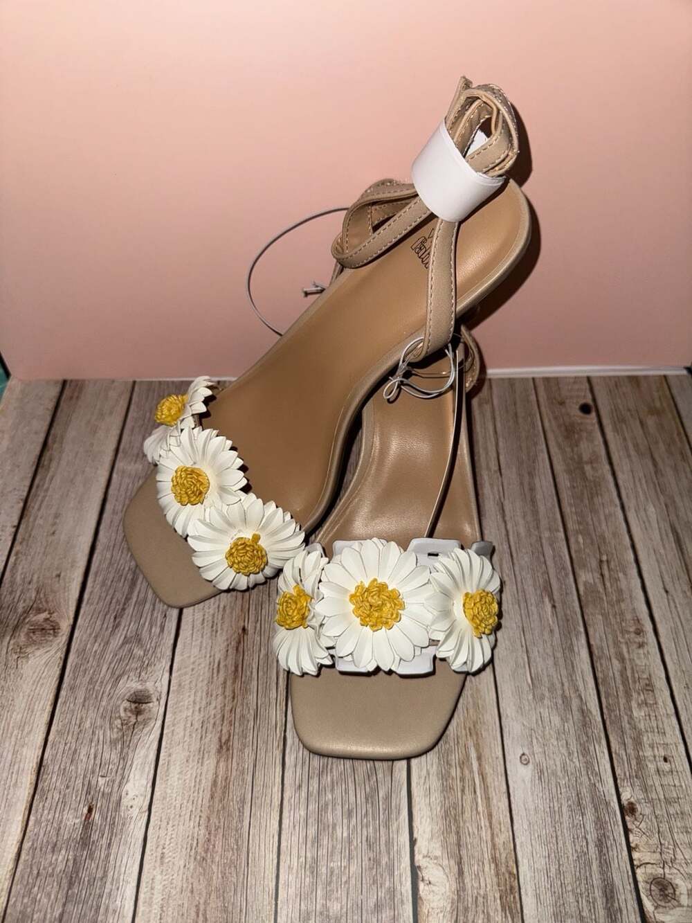 Wild Fable Women's Daisy Embellished Strappy Kitten Heels - Picture 2 of 3